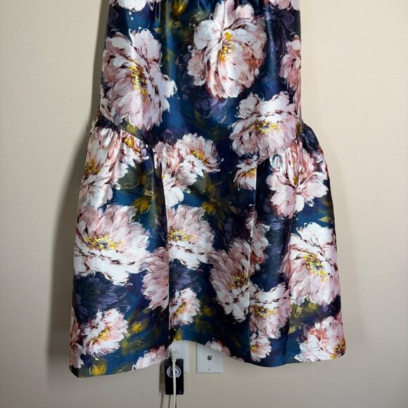 Kay Unger New York Lydia Tea Length Dress Womens Size 6 Wedding Guest Formal - Picture 5 of 12